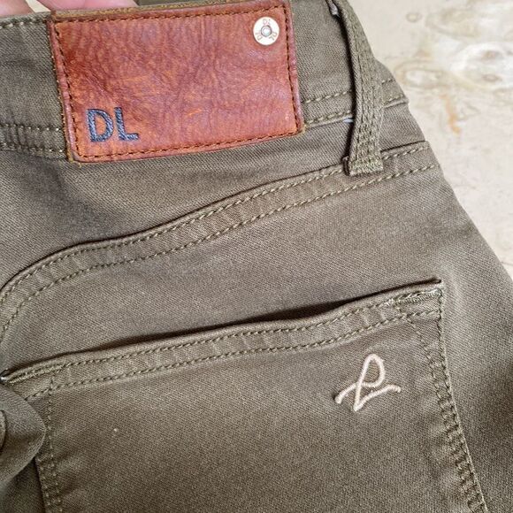 DL1969 Nina High Rise Skinny 4-Way Stretch Dublin Green - Picture 7 of 11